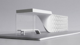 BUSSTOBJECT. A bus stop that cleans the air. Made by 3d printing with photo-active concrete.